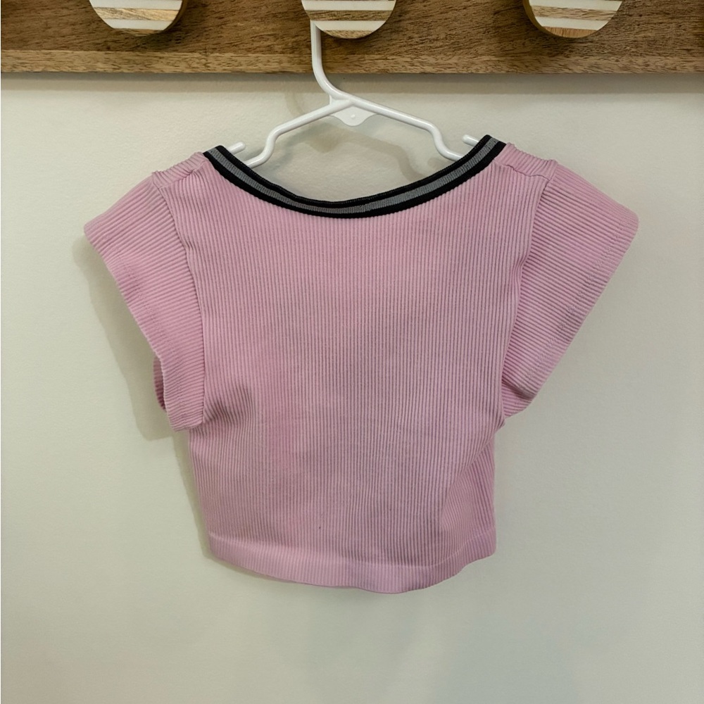 Out from under Pink Ribbed Top - Picture 3 of 3